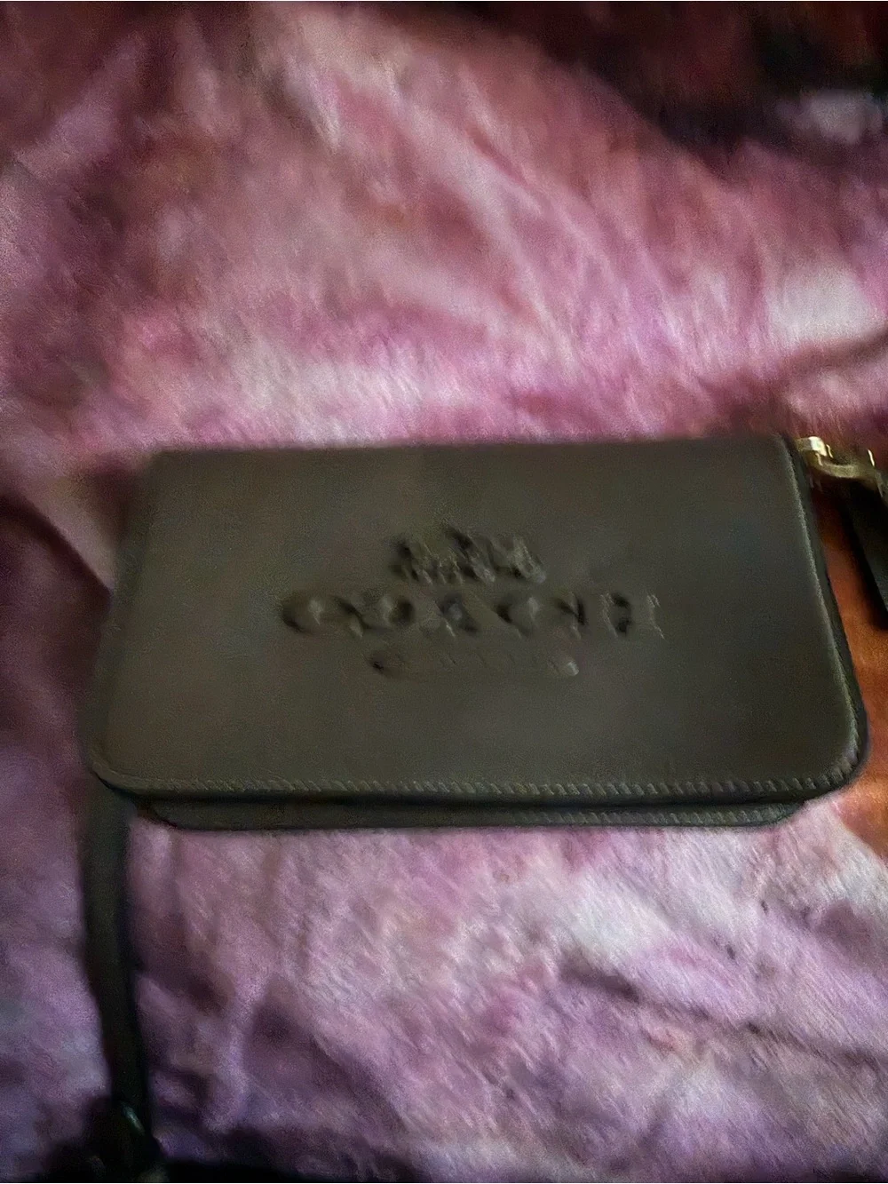 Coach Brown Leather Logo Crossbody